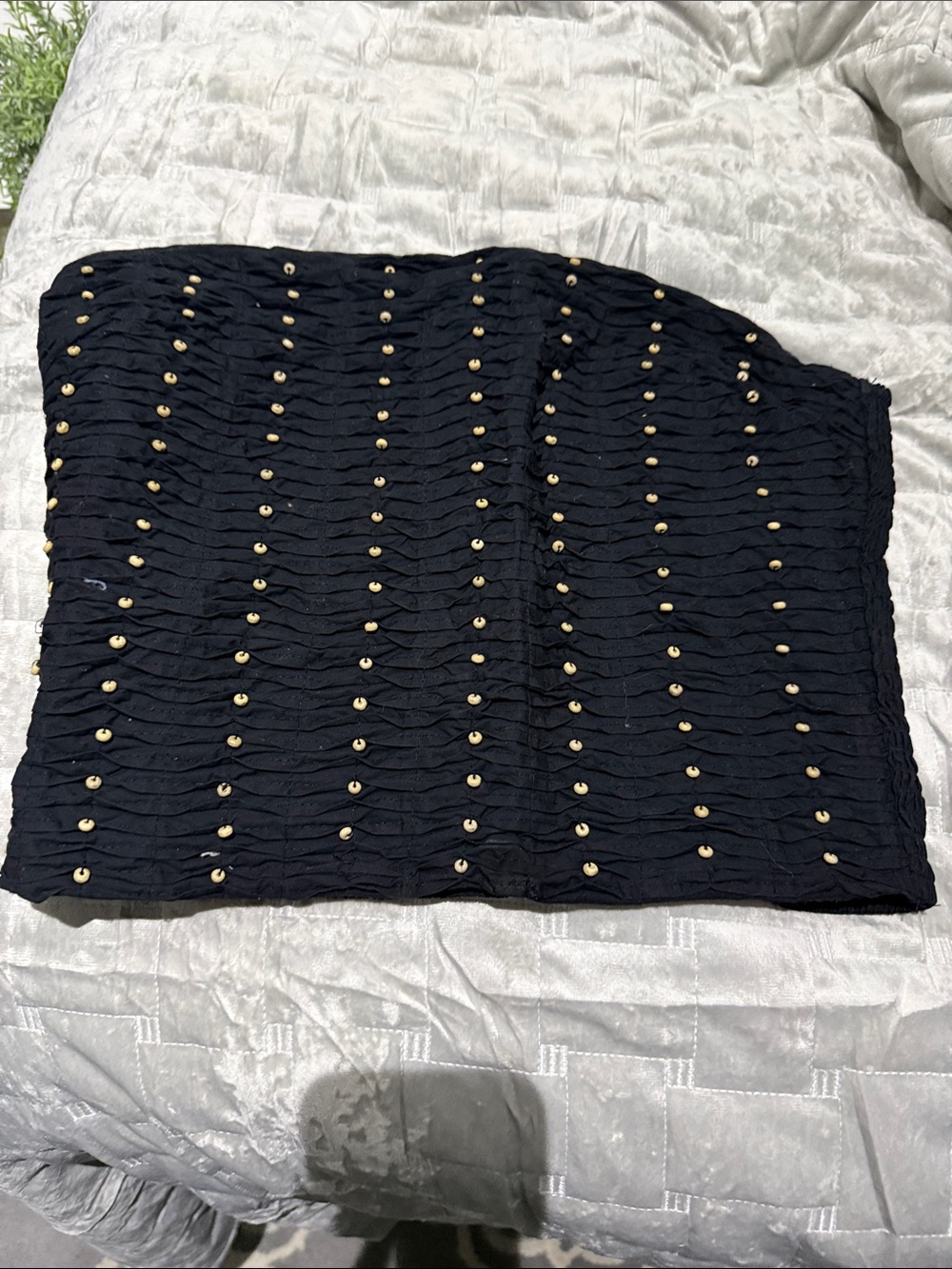 Zara Black Elastic Waistband Tube Top